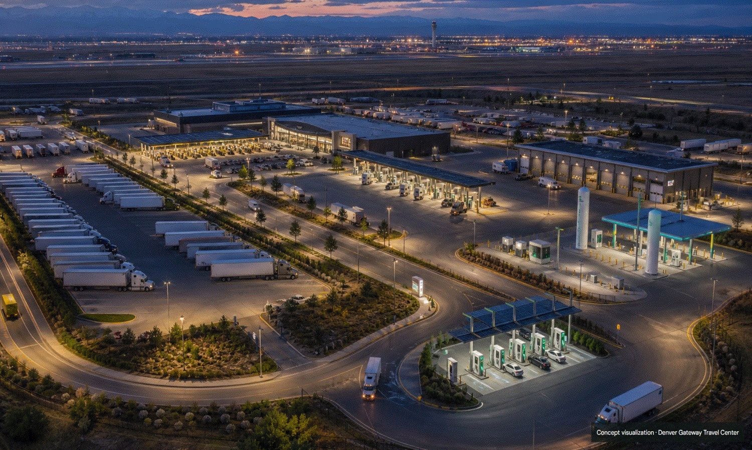 BNG Markets Denver Gateway — full yard west view architectural rendering